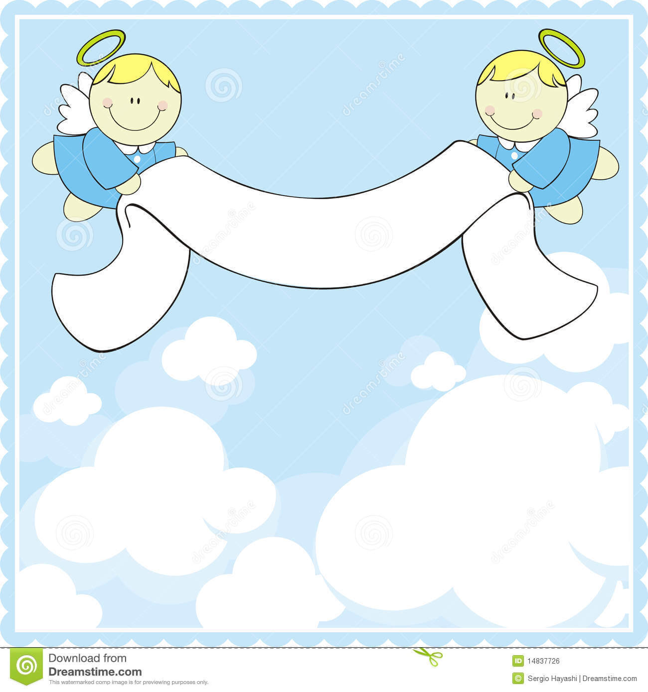 Baptism Greeting Card Stock Vector. Illustration Of With Regard To Christening Banner Template Free