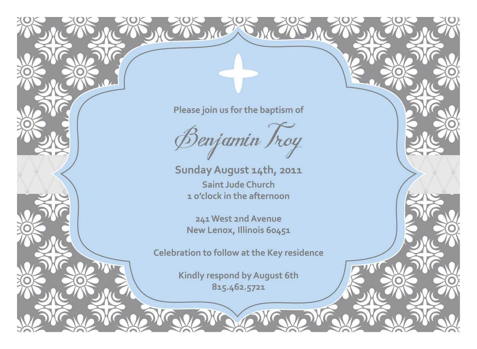 Baptism Invitation Template : Collection Of Thousands Of For Blank Christening Invitation Templates