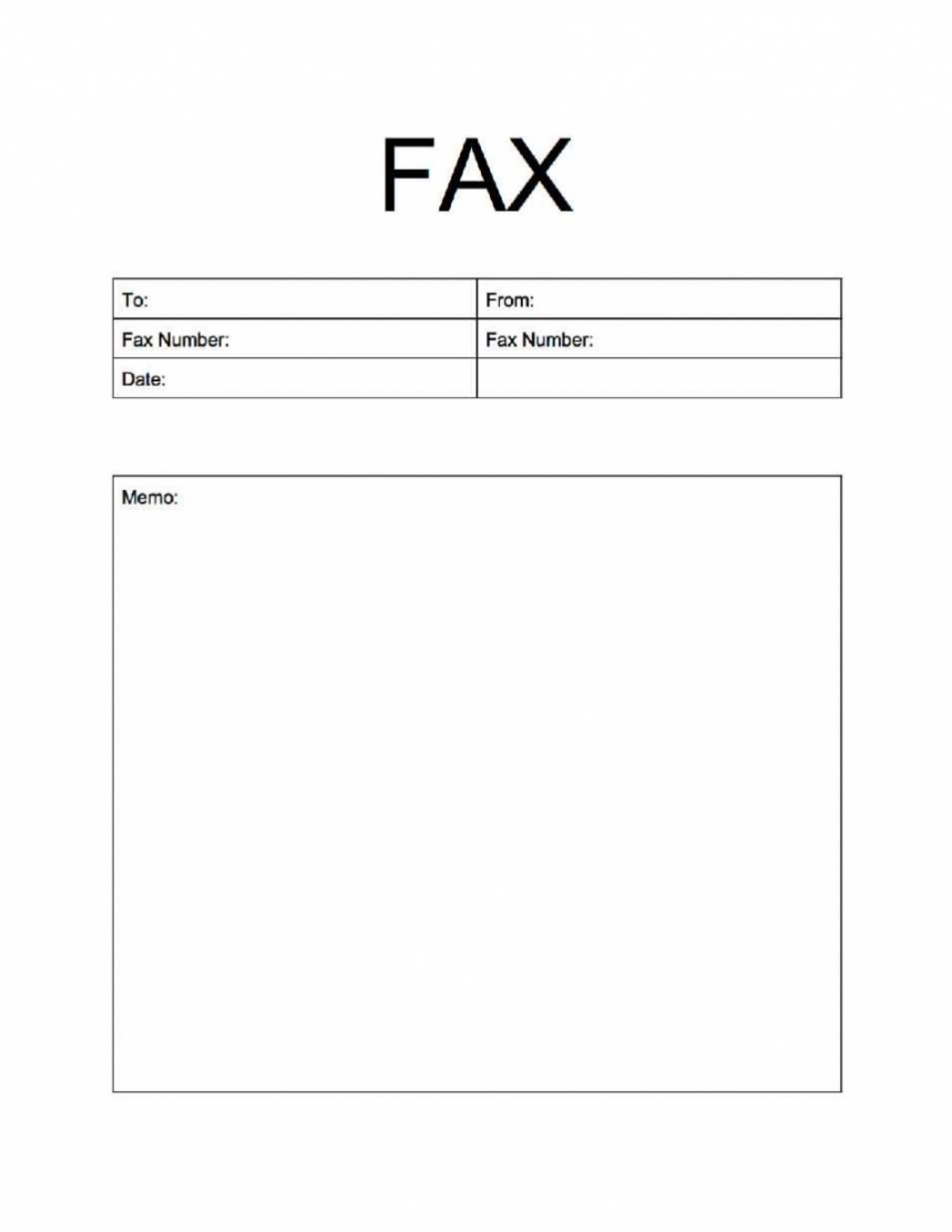 Basic Fax Cover Sheet Template Word 2016 Pdf Free For Fax Cover Sheet Template Word 2010