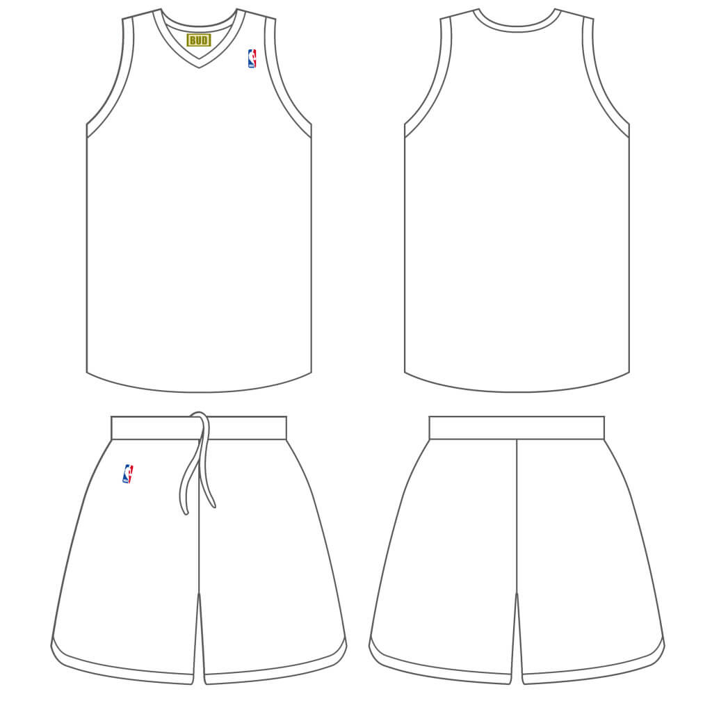 Basketball Jersey Vector At Vectorified Collection Of Throughout Blank Basketball Uniform