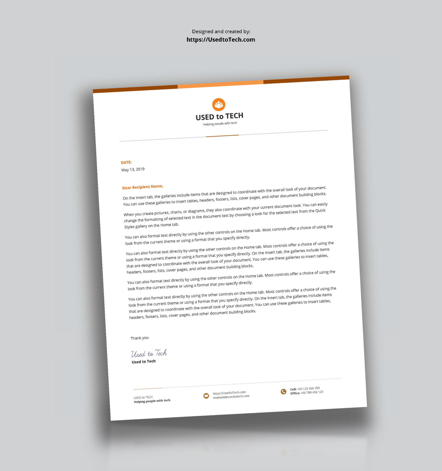 How To Create A Letterhead Template In Word