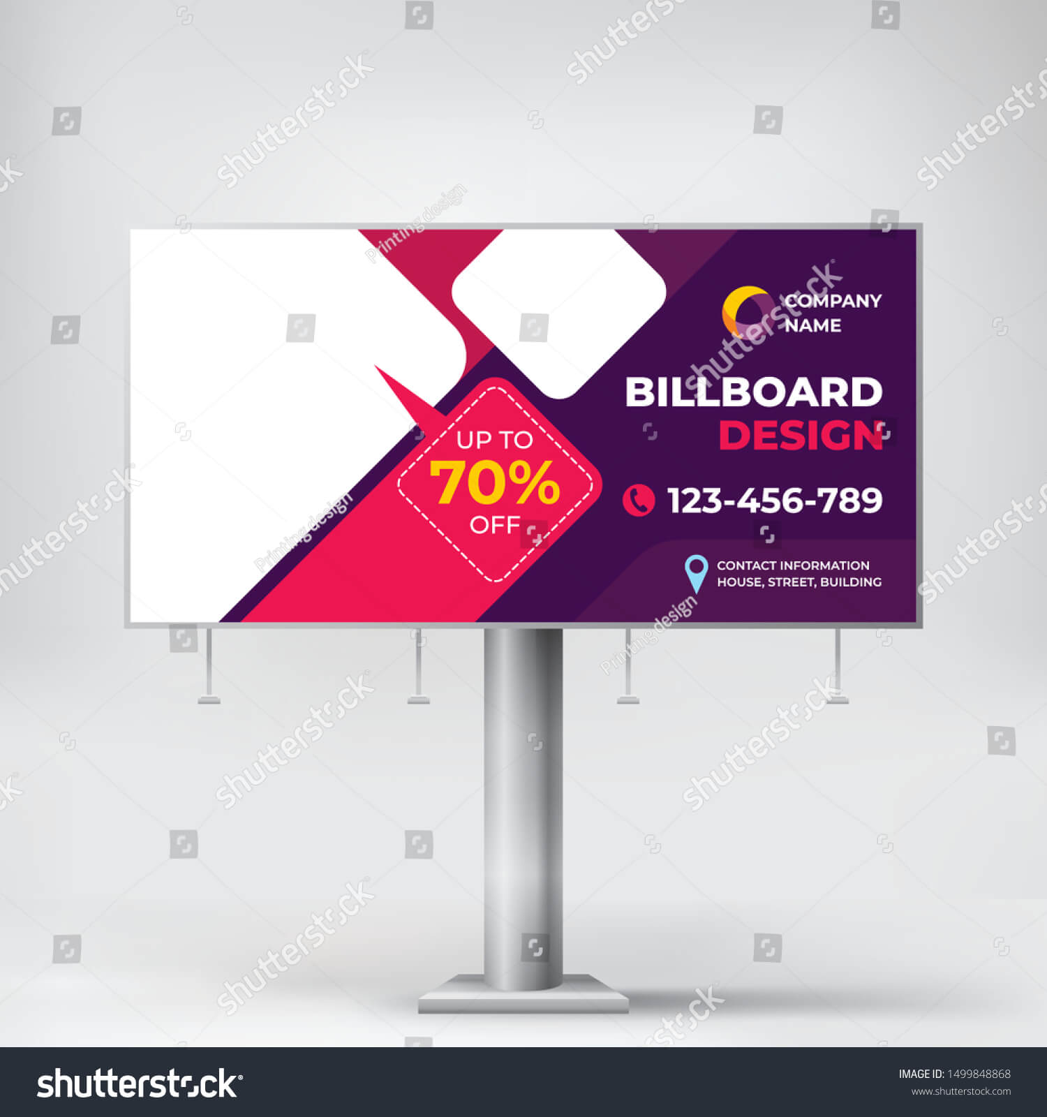 Billboard Creative Design Outdoor Advertising Banner Stock In Outdoor Banner Template
