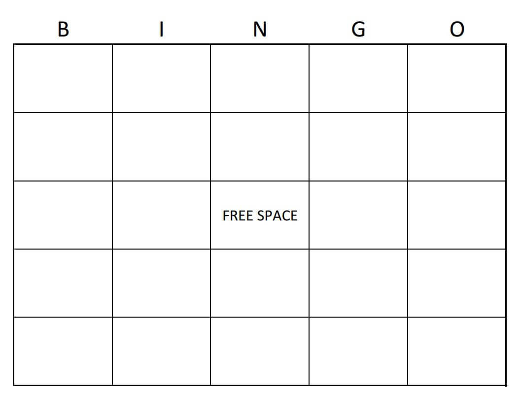 Bingo Card Template | Bingo Card Creator » Template Haven In Blank Bingo Card Template Microsoft Word
