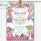 Birthday Invitations Design : Birthday Invitations Designs Inside Blank Candyland Template