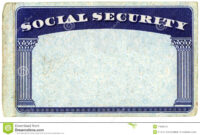 Blank American Social Security Card Stock Photo - Image Of regarding Blank Social Security Card Template