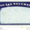 Blank American Social Security Card Stock Photo - Image Of regarding Blank Social Security Card Template
