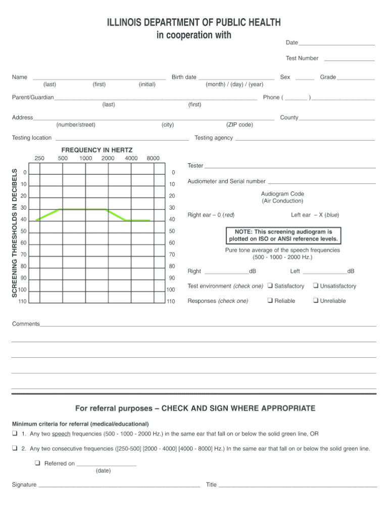 Blank Audiogram Fill Online Printable Fillable Blank For Blank Audiogram Template Download