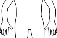 Blank Body Clipart with Blank Body Map Template