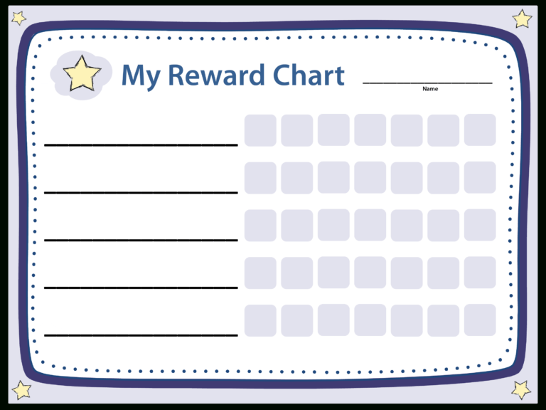 Blank Chart Reward Templates At Allbusinesstemplates regarding Blank