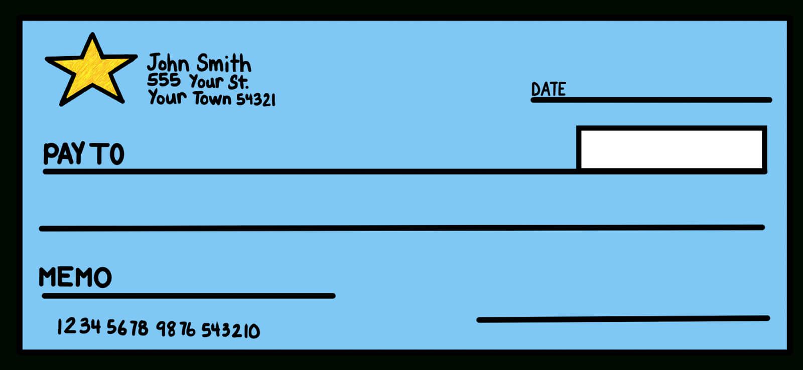 blank check clipart inside fun blank cheque template best sample template