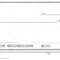 Blank Check Clipart Within Fun Blank Cheque Template