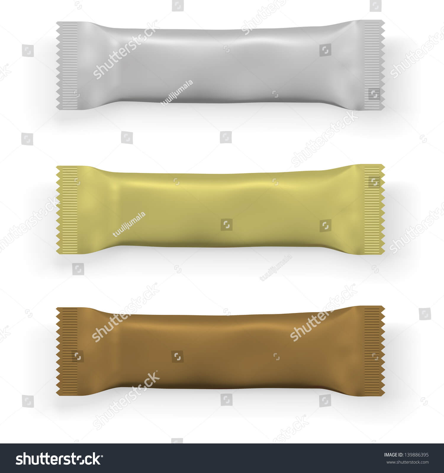 Blank Chocolate Protein Bar Packaging Template Stock Vector With Blank Packaging Templates