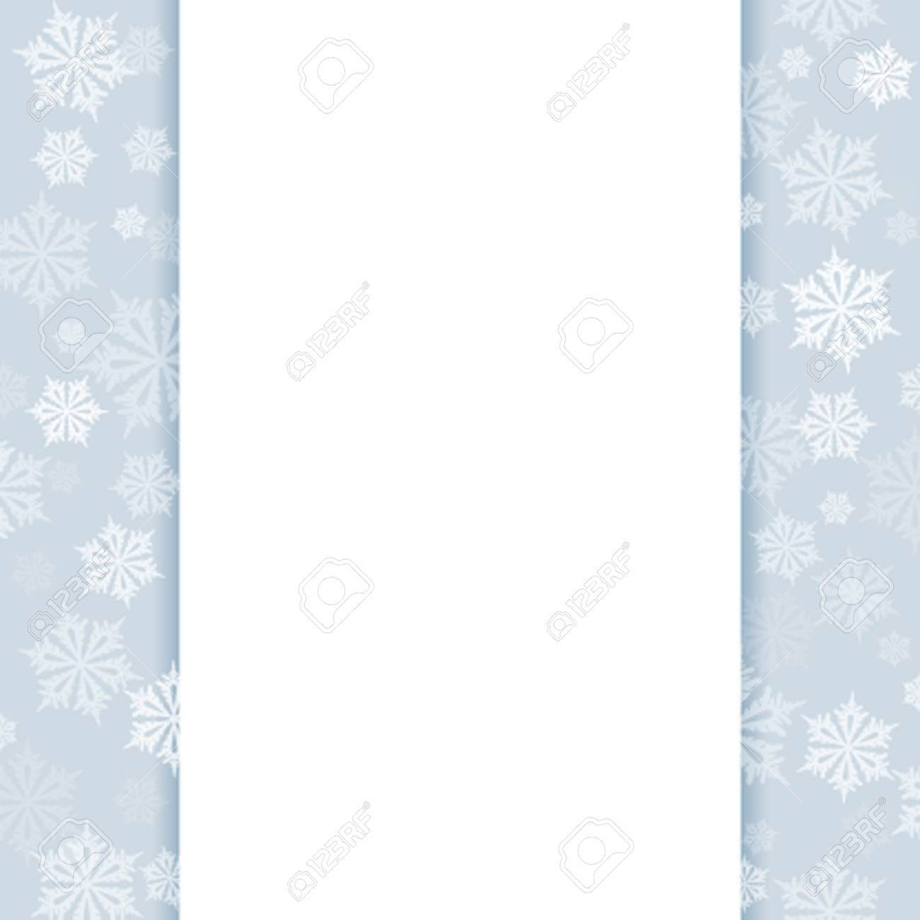 Blank Christmas Card Or A Letter To Santa. A Brochure Template.. Within Blank Snowflake Template