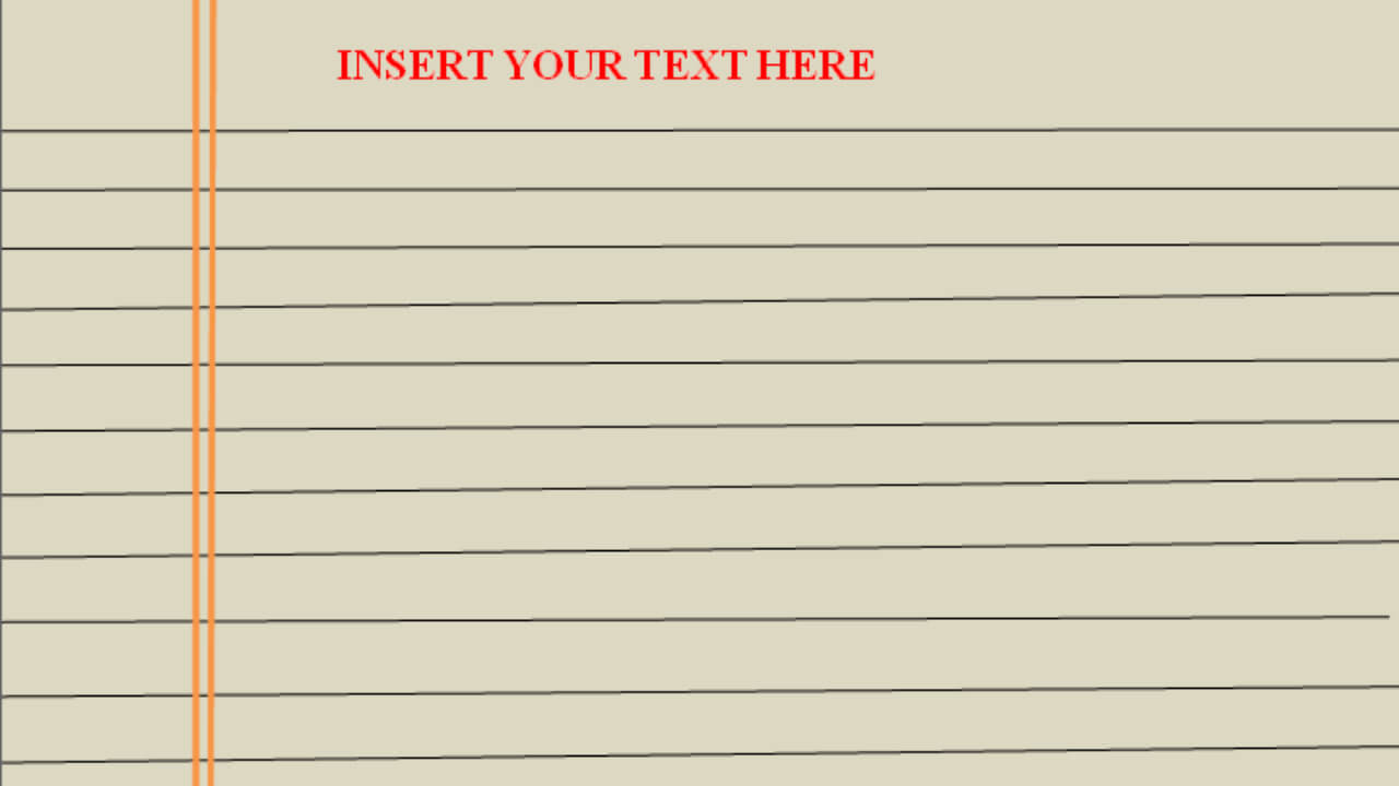 Blank Editable Lined Paper Template Word Pdf | Lined Paper Inside Notebook Paper Template For Word