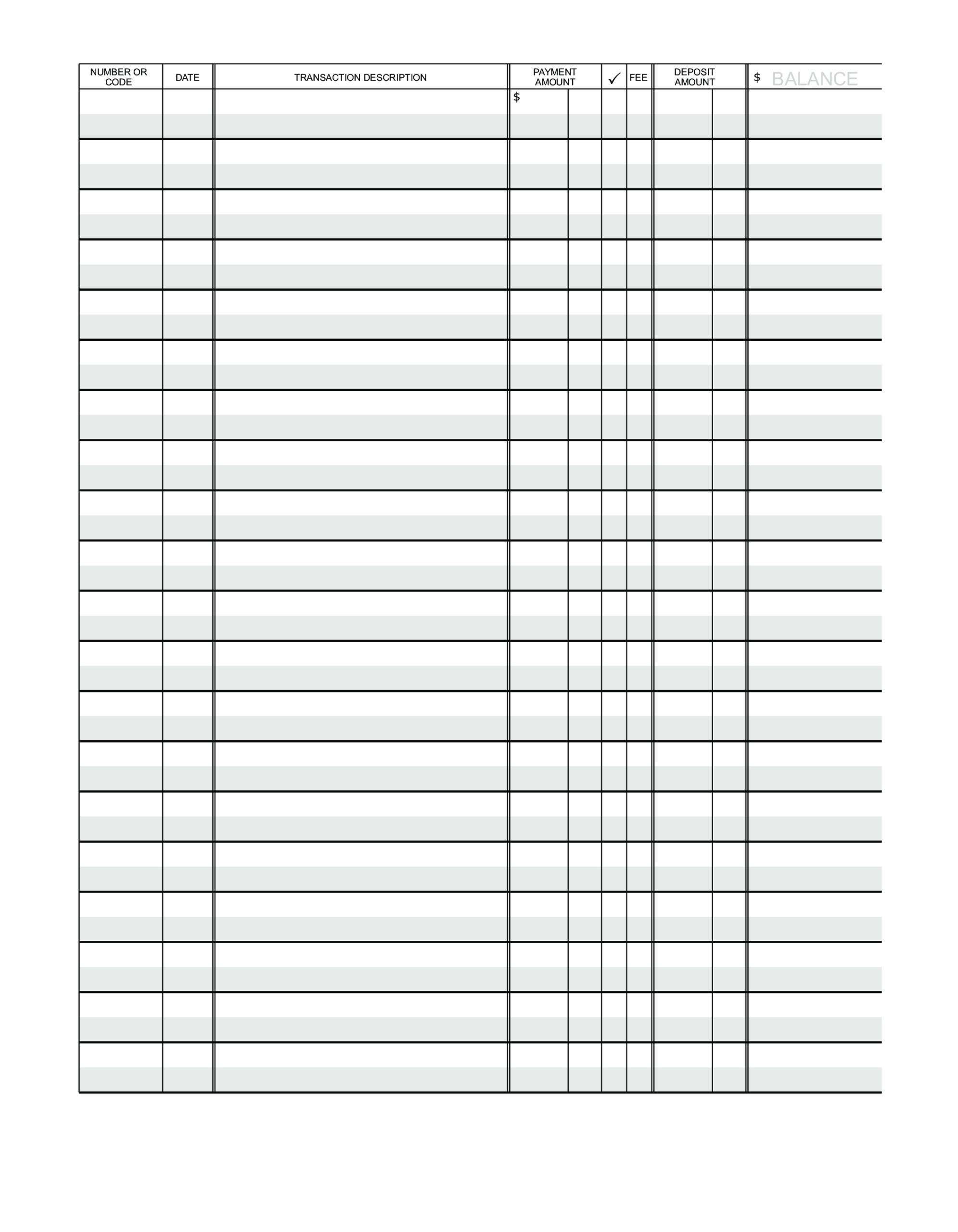 Blank Ledger Paper | Templates At Allbusinesstemplates With Blank Ledger Template