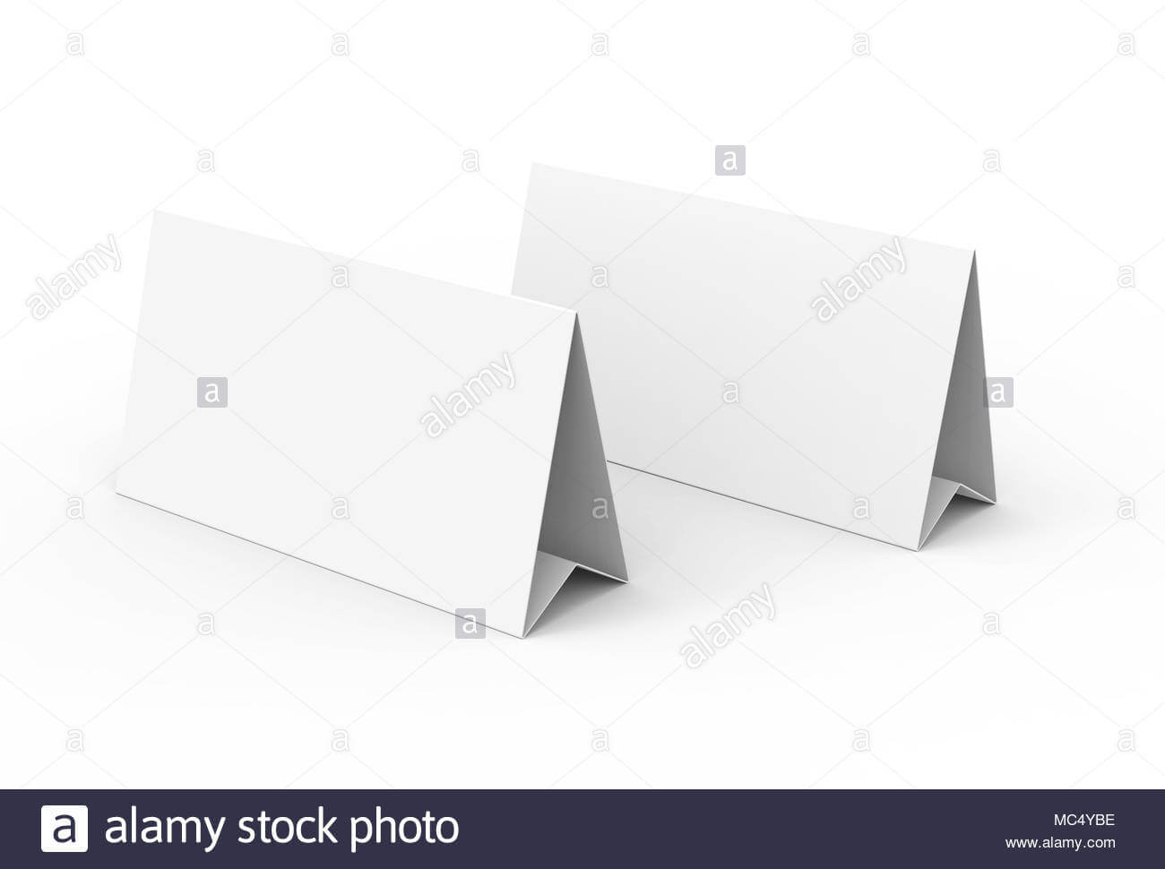 Blank Paper Tent Template, White Tent Cards Set With Empty With Blank Tent Card Template