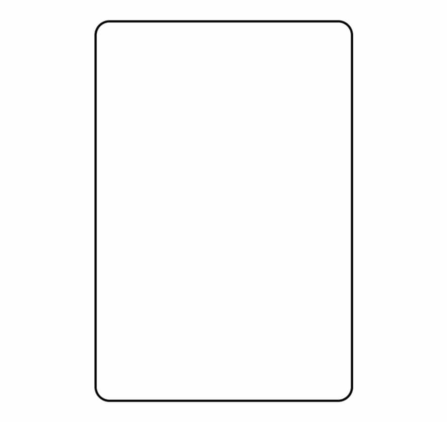 Blank Playing Card Template