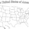 Blank Printable Map Of The United States And Canada Best Throughout Blank Template Of The United States