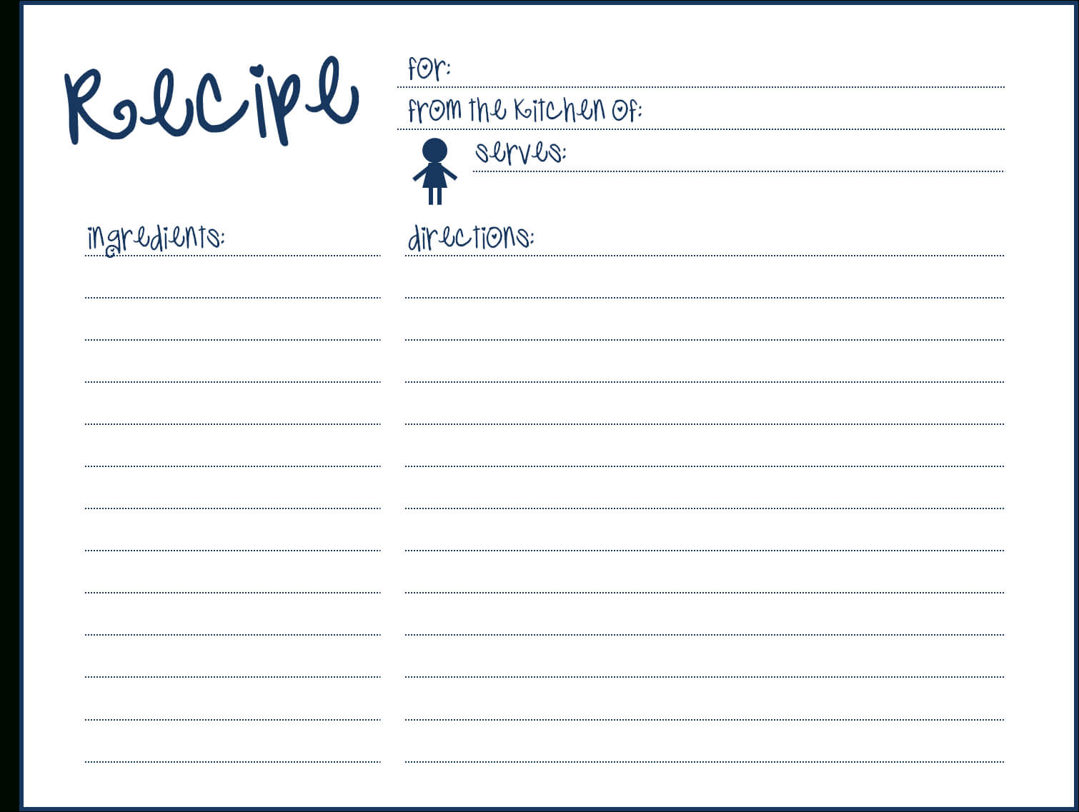 Blank Recipe Card Template For Word ] – Pics Photos Blank Inside 3X5 Blank Index Card Template