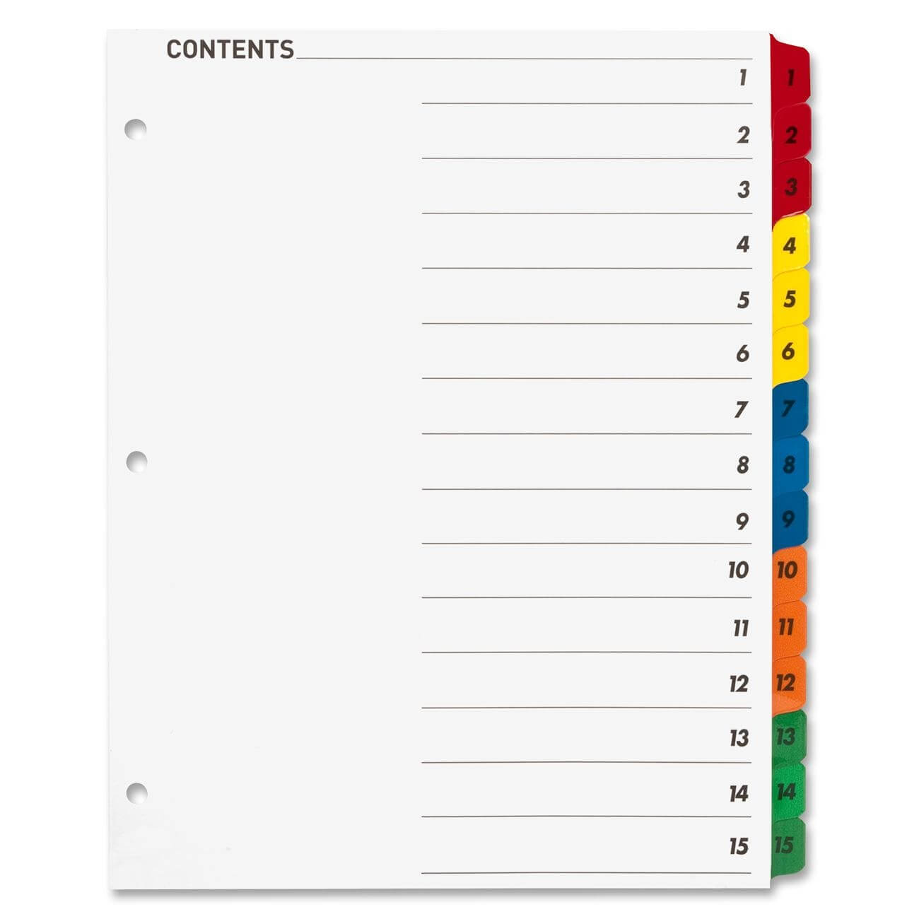 Blank Table Of Contents Layout | Cinemas 93 In Blank Table Of Contents Template