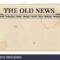 Blank Template Of A Retro Newspaper. Folded Cover Page Of A Throughout Old Blank Newspaper Template