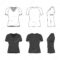Blank V Neck T Shirt. — Stock Vector © Aunaauna2012 #101169698 Pertaining To Blank V Neck T Shirt Template