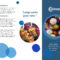 Blue Spheres Brochure With Microsoft Word Pamphlet Template