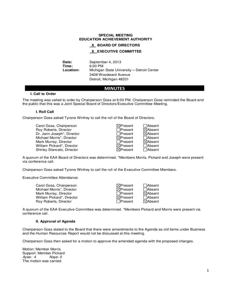 Board Meeting Minutes Template – 8 Free Templates In Pdf Pertaining To Corporate Minutes Template Word