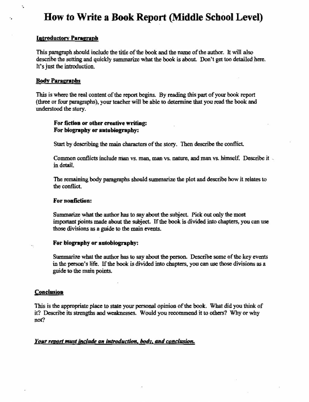 Book Review Essay Structure History Example Report Template With Middle School Book Report Template
