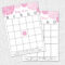Breathtaking Baby Shower Bingo Template Ideas Download Blank In Blank Bridal Shower Bingo Template