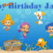 Bubble Guppies  Custom  Personalized Vinyl And 50 Similar Items Pertaining To Bubble Guppies Birthday Banner Template
