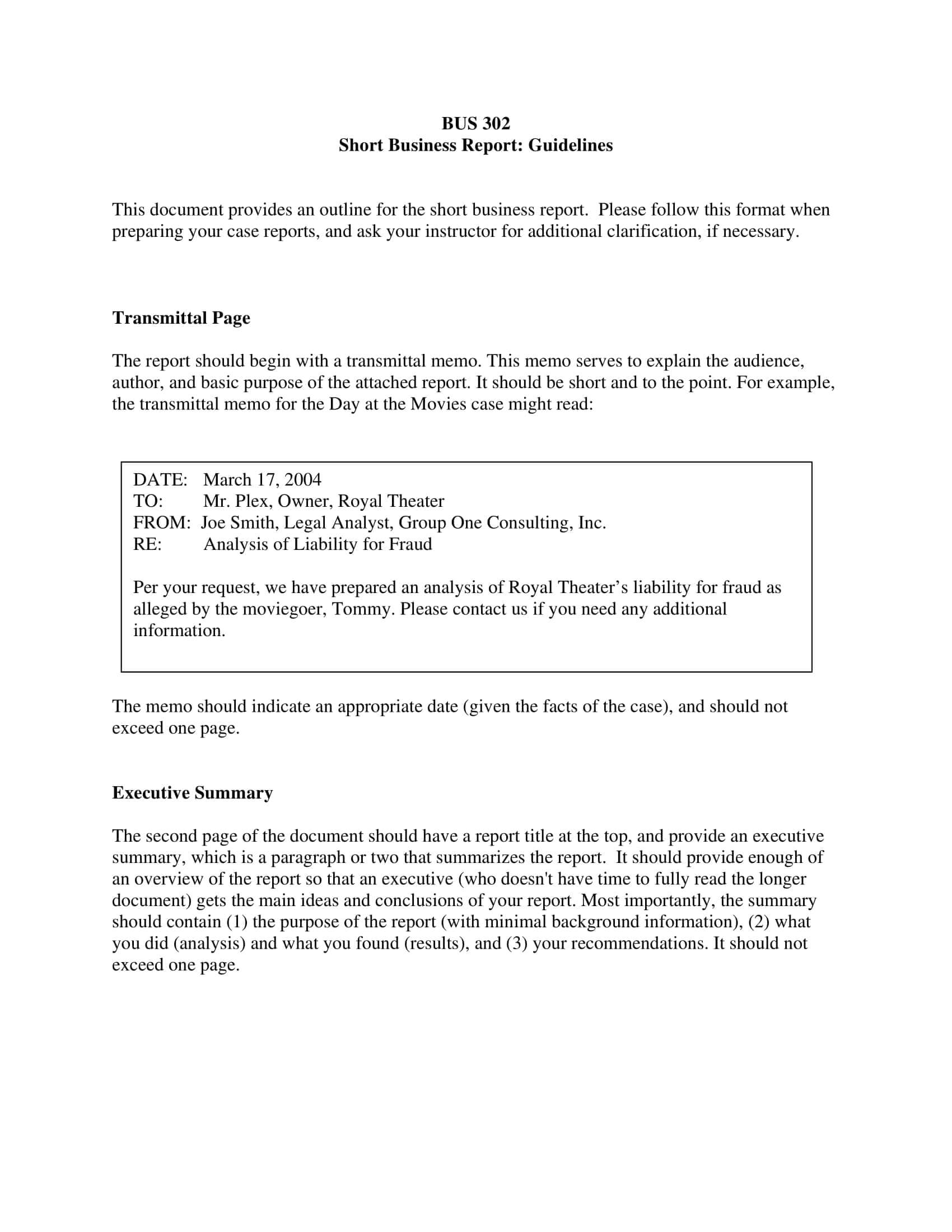 Business Memo Format For Example Template Writing Pdf Word Throughout Company Report Format Template