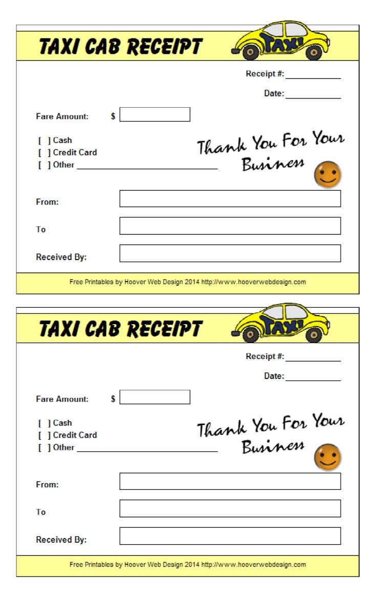 Cab Bill Pdf – Colona.rsd7 For Blank Taxi Receipt Template