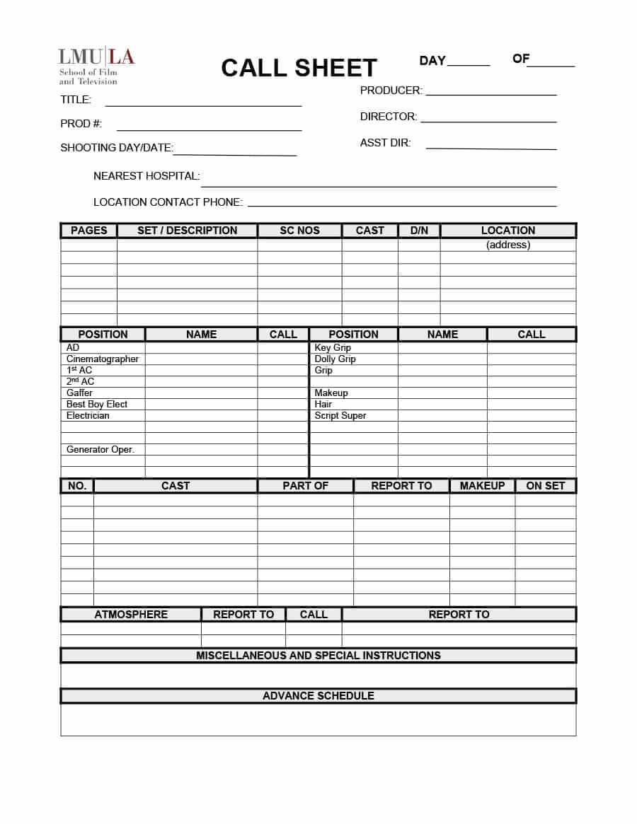 Call Sheet Template Free Cast And Crew Maxresdefault Word With Regard To Film Call Sheet Template Word