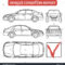 Car Condition Form Vehicle Checklist Auto Stock Vector With Regard To Car Damage Report Template