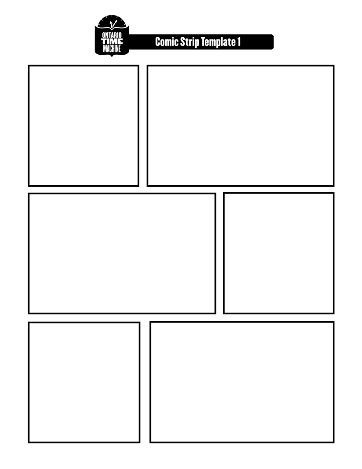 Printable Blank Comic Strip Template For Kids