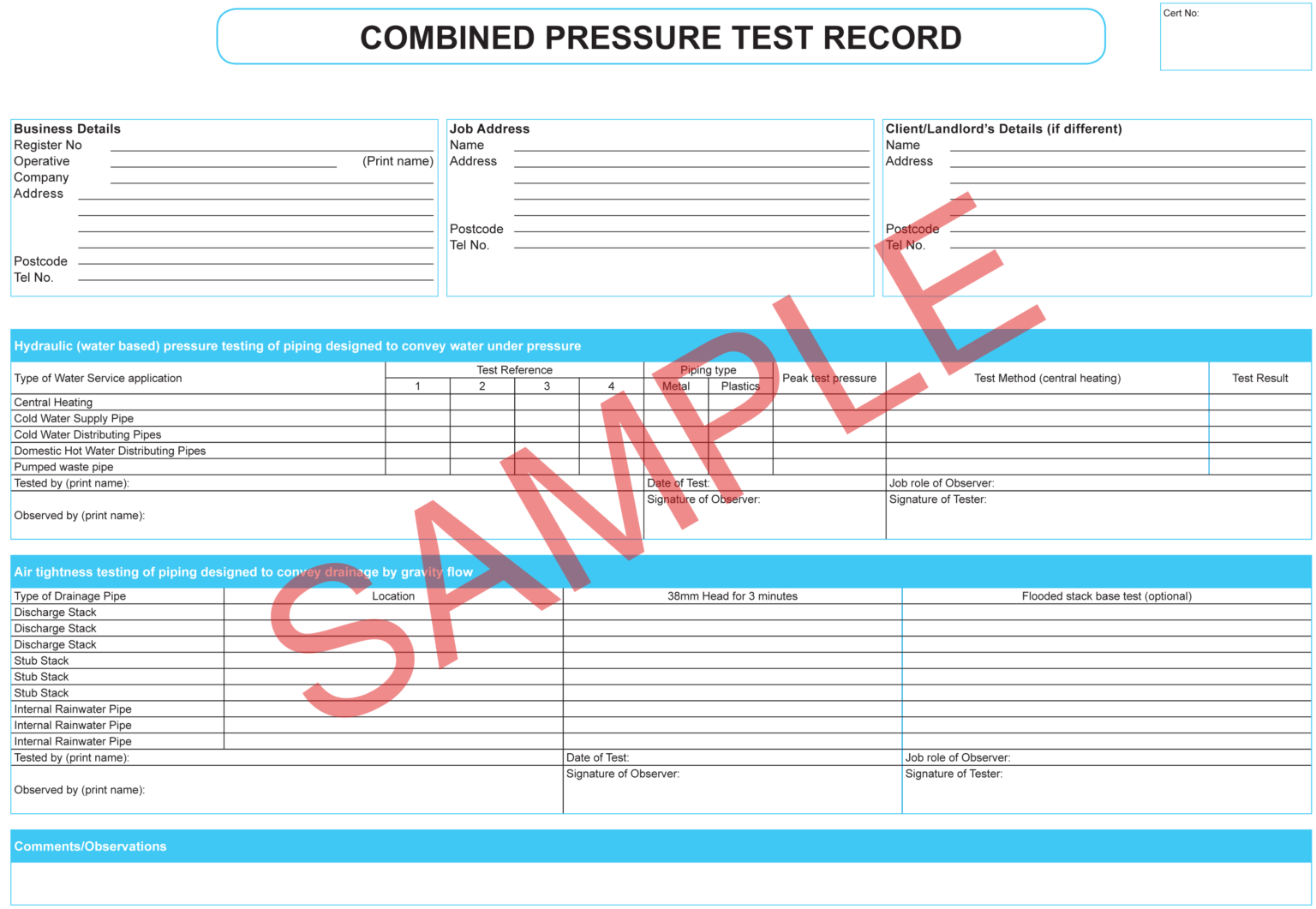 Certificates | Everycert pertaining to Hydrostatic Pressure Test Report ...