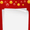 Christmas Card Template With Blank Paper And Mistletoes Eps with Blank Christmas Card Templates Free