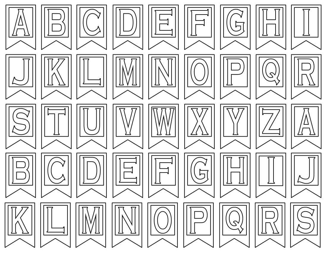 Clipart Letters For Banners In Letter Templates For Banners