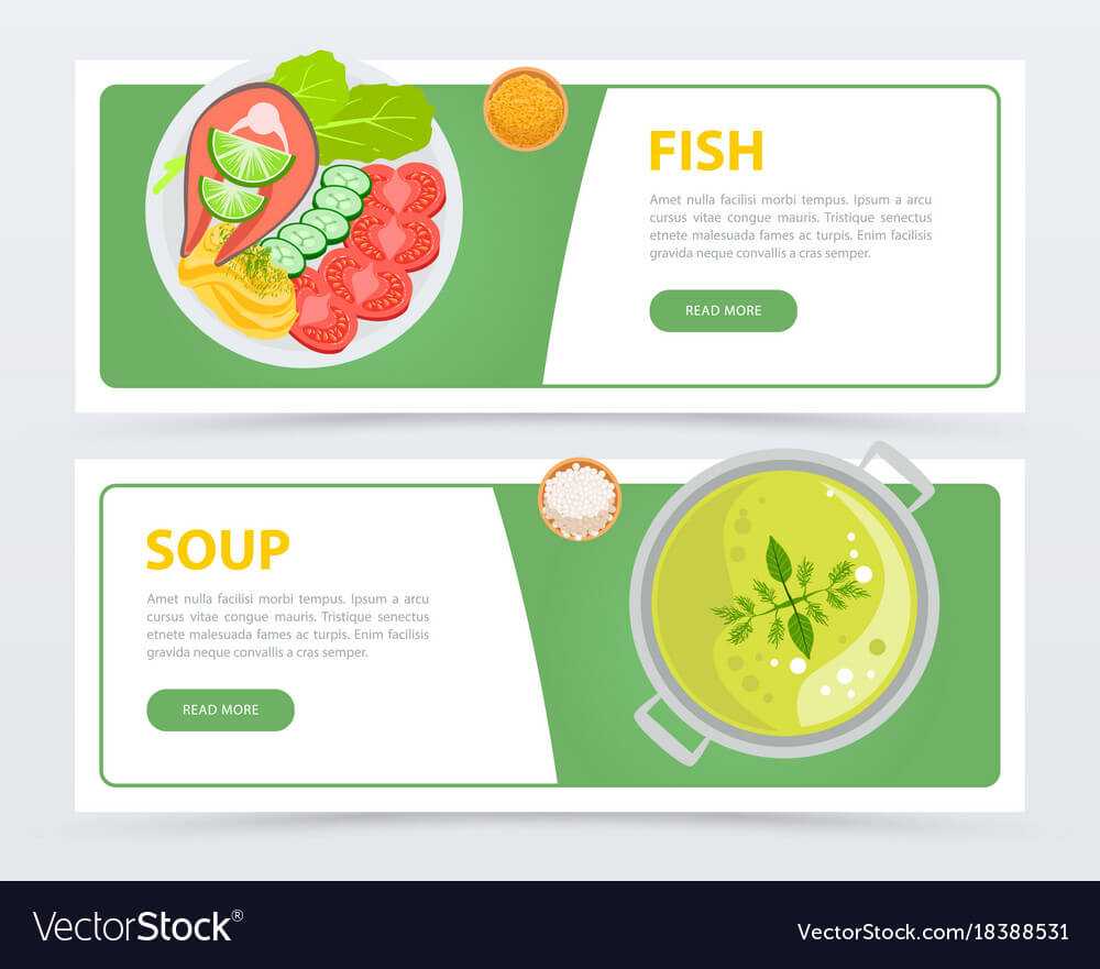 Colorful Horizontal Food Banner Template Pertaining To Food Banner Template