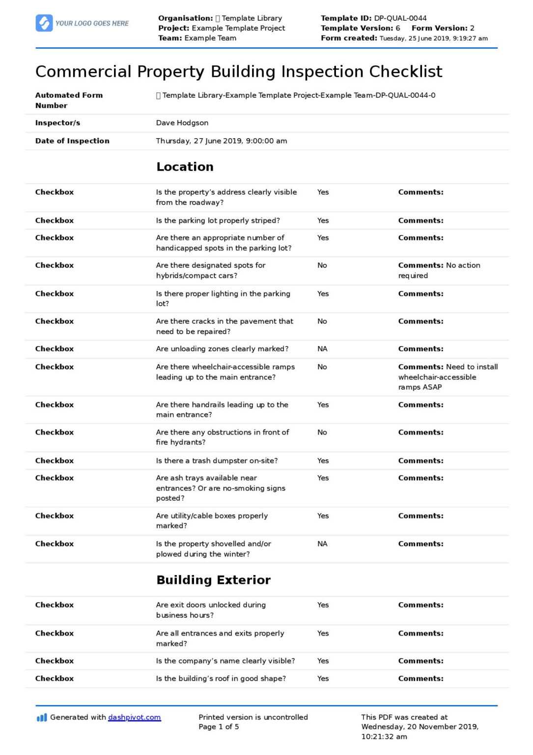 Commercial Building Inspection Checklist Quicker Easier In 