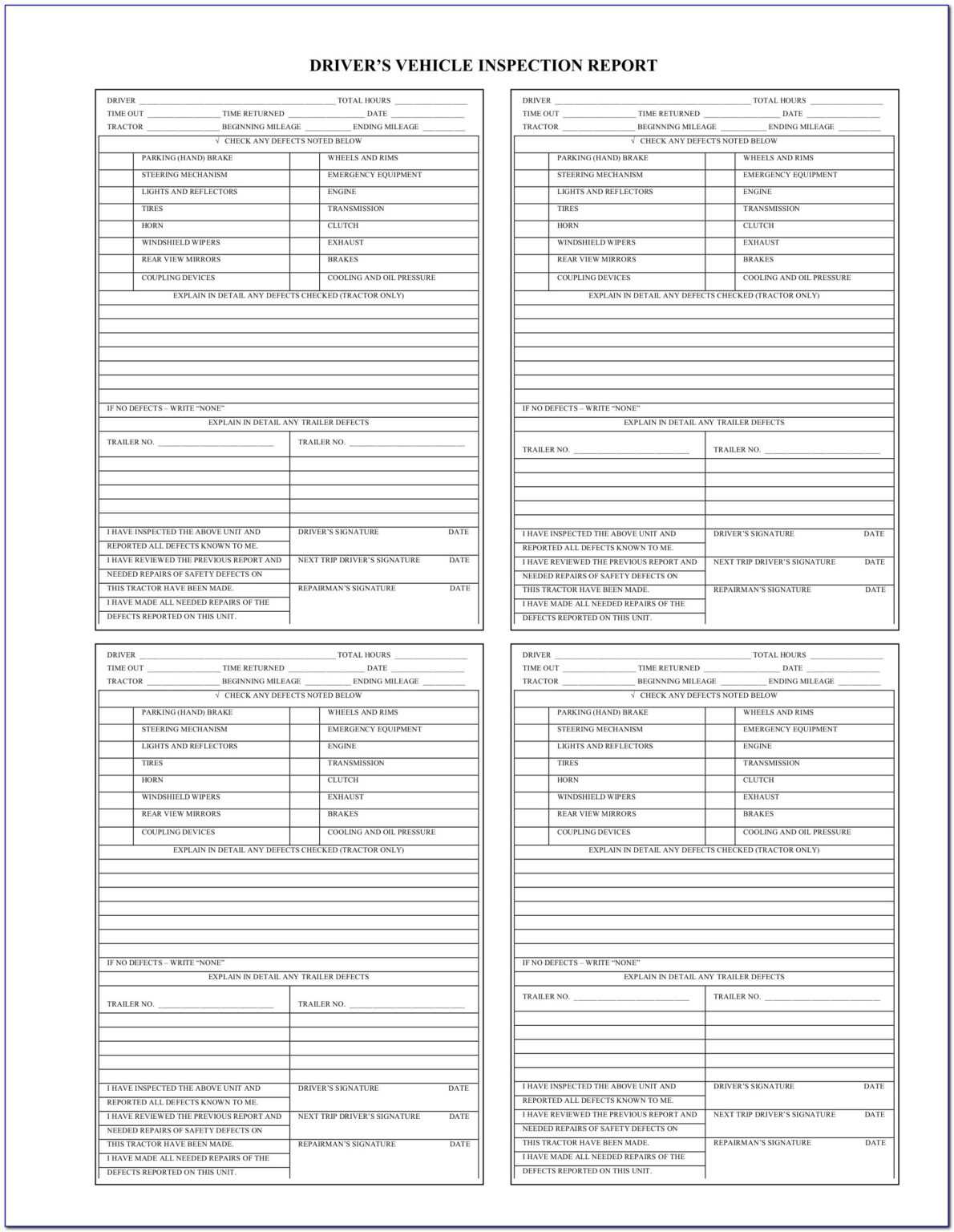 Commercial Property Inspection Report Template