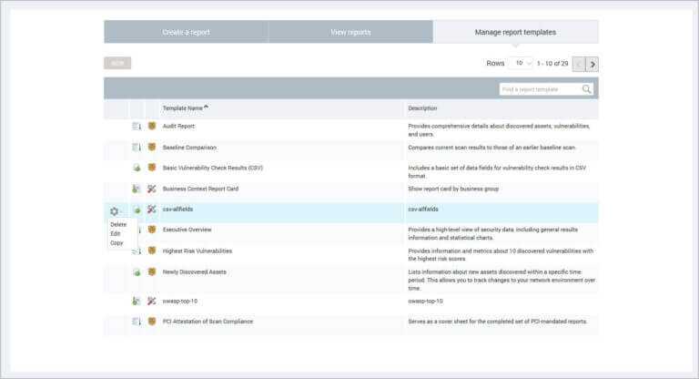 Baseline Report Template