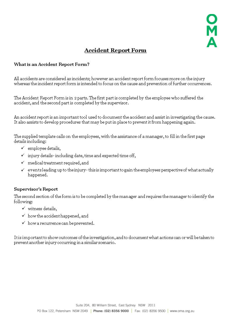Construction Job Site Incident Report Form | Templates At For Incident Report Form Template Qld