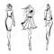 Contoh Soal Dan Materi Pelajaran 5: Female Fashion Model Sketch With Regard To Blank Model Sketch Template