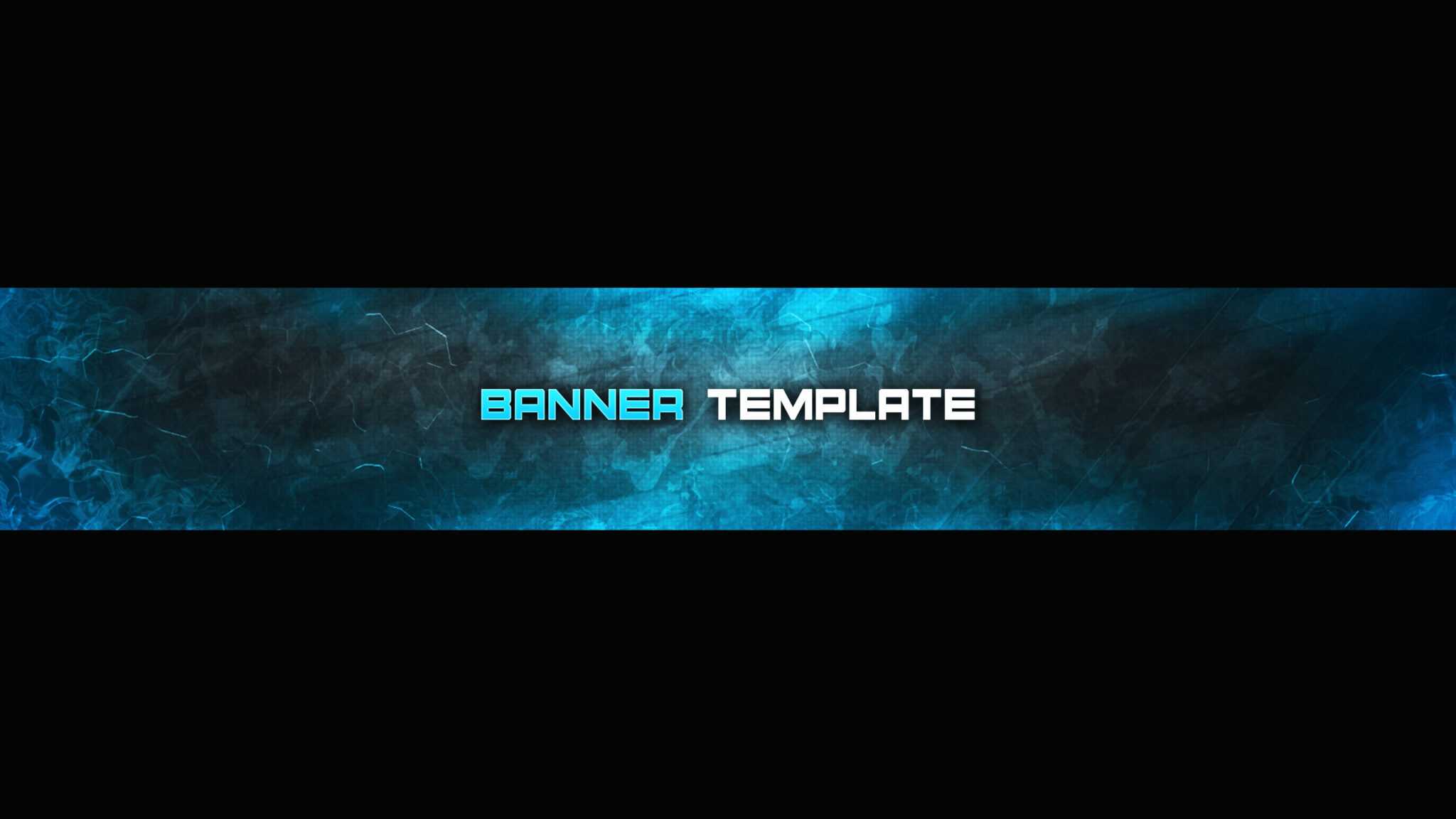 Cool Photoshop Youtube Banner Template With Regard To Banner Template ...