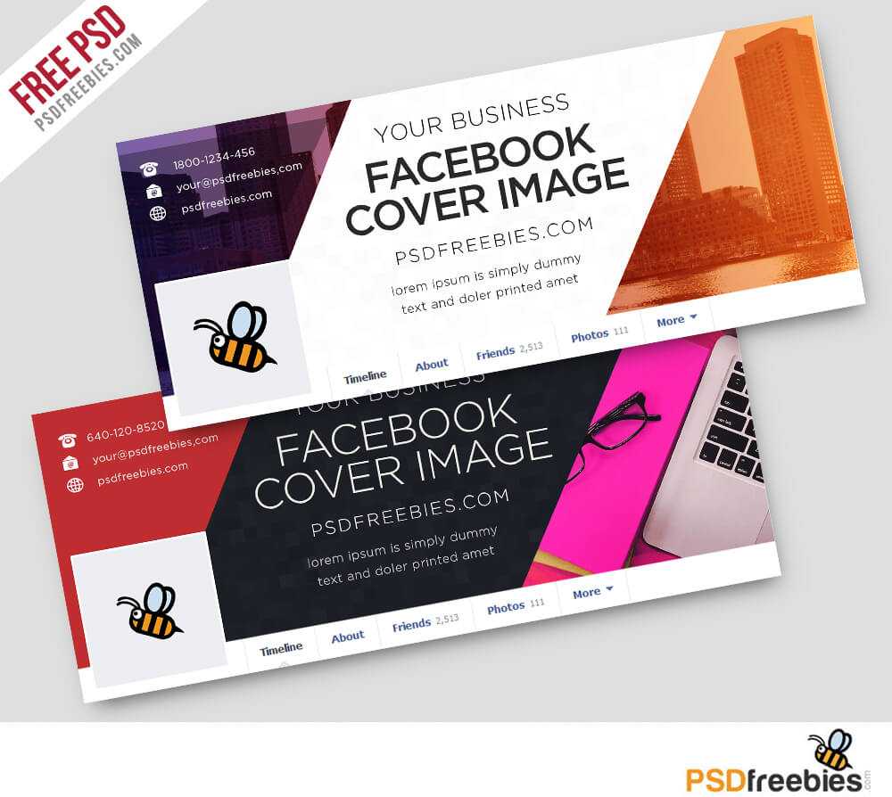 Corporate Facebook Covers Free Psd Template | Psdfreebies Throughout Facebook Banner Template Psd