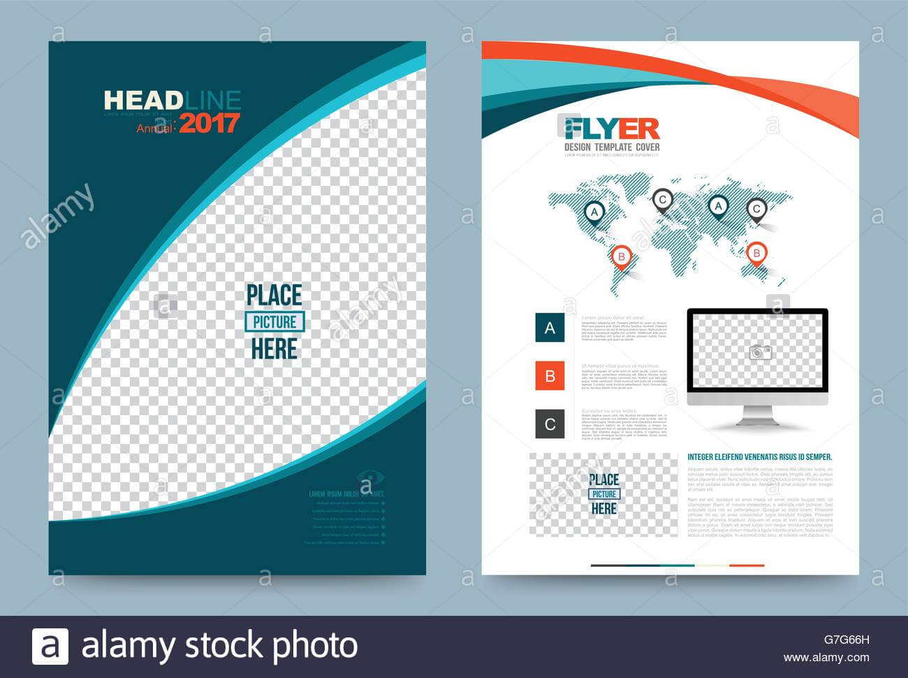 Cover Template Design For Business Annual Report Flyer Inside Illustrator Report Templates