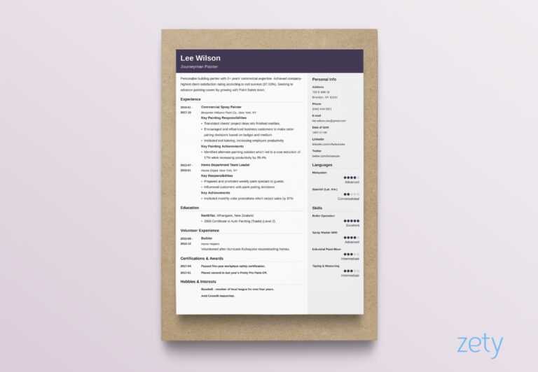 Curriculum Vitae (Cv) Format [20+ Examples & Tips] With Blank Table Of