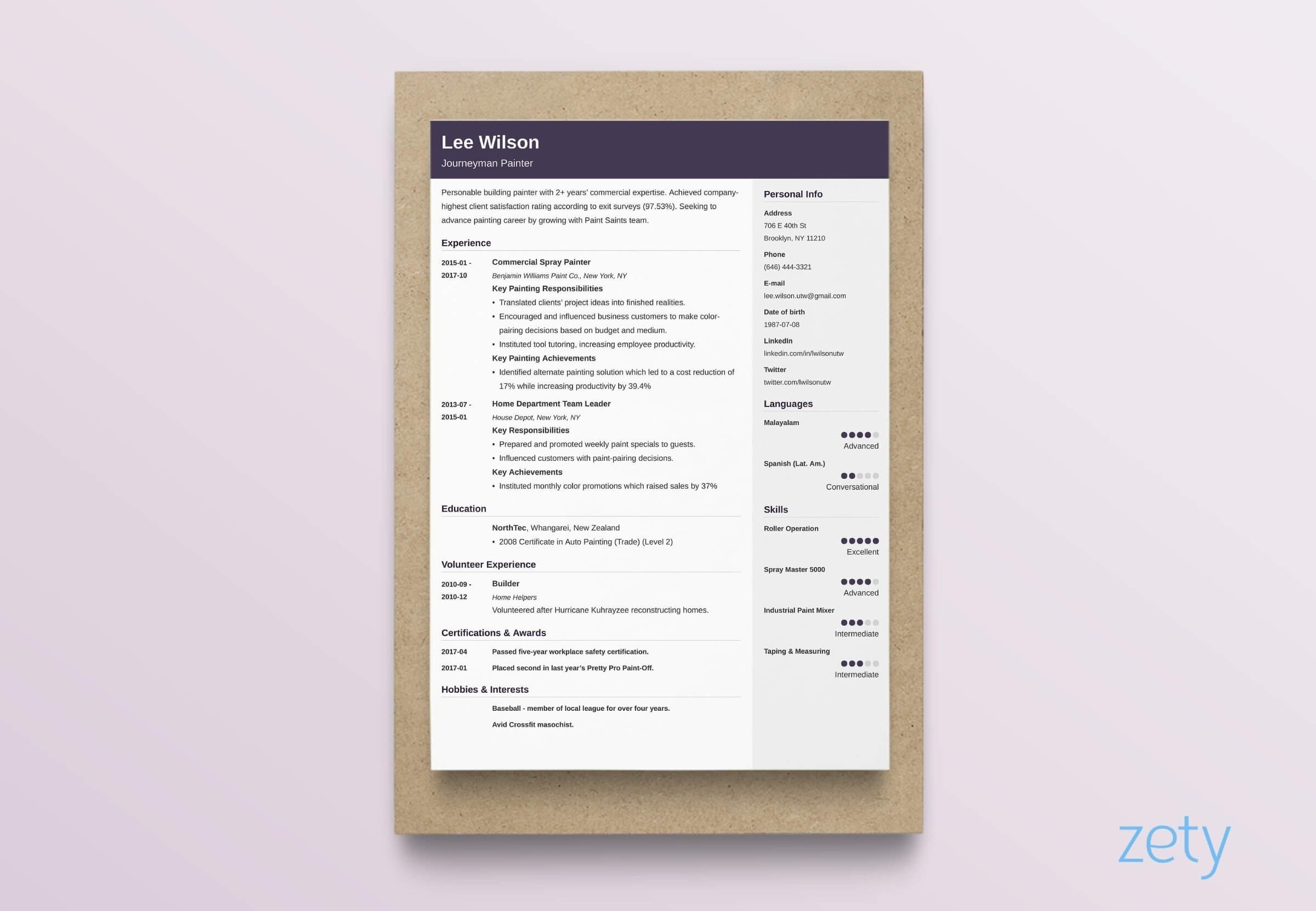 Curriculum Vitae (Cv) Format [20+ Examples & Tips] With Blank Table Of Contents Template Pdf